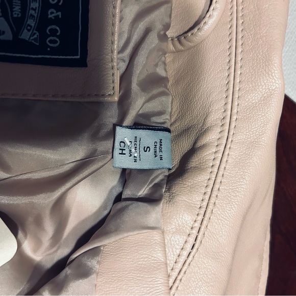 Levi’s Strauss Faux Tan Moto Jacket Size Small, Brand New , Never Worn - Picture 2 of 14